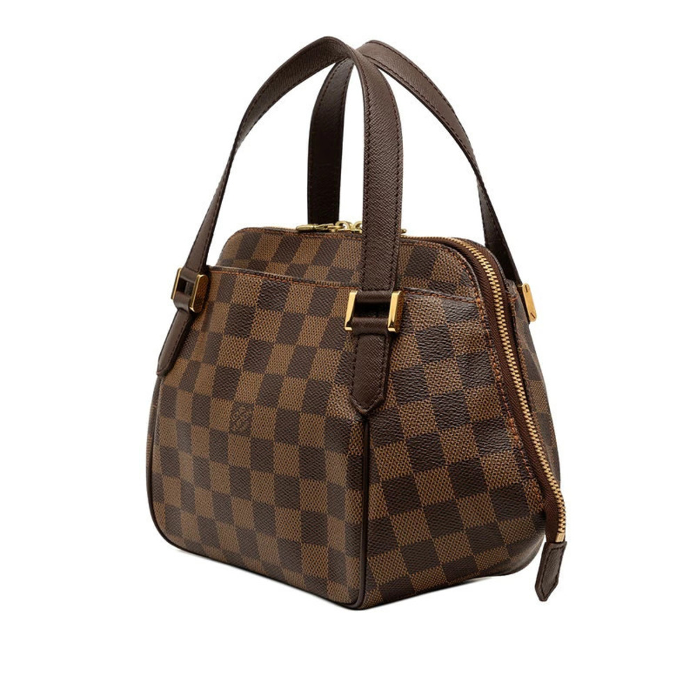 Louis Vuitton Belem Damier Handbag Leather Brown